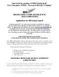 Flyer: BDPA Philadelphia HSCC Program (2011)
