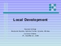 Lecture LOCAL DEVELOPMENT by Violeta- Kaunas College