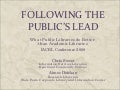 Following the public’s lead: what public libraries do better than academic libraries