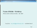 Future of Mobile Workshop
