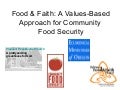 Food & Faith: A Values-Based Approach for Community Food Security