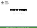 Food for thought - Aquatic Agricultural Systems - Voices From the Hubs