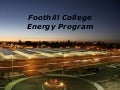 Foothill College Energy Program