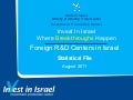 Foreign R&D centers in israel    august 2011