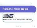 Formar el mejor Equipo - Liderazgo