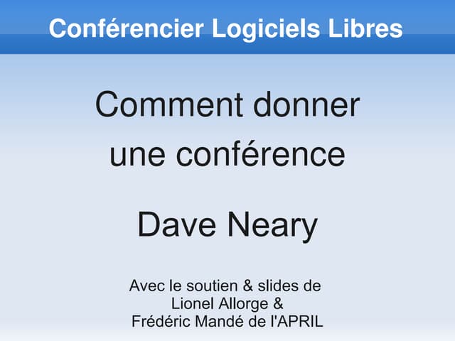 Présenter les Logiciels Libres