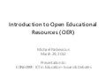 Introduction to Open Educational Resources 2012