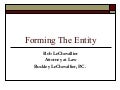 Forming The Entity