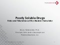 Formulation Development of Poorly Soluble Drugs
