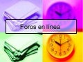 Foros en línea