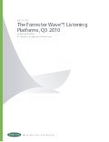 Forrester   listening platform, q3 2010