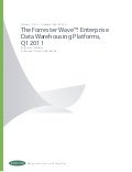Forrester wave enterprise datawarehouseing platforms 2011
