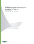 Forrester what engagement means for media companies