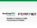 Testing High Performance Firewalls