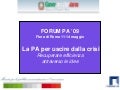 Il Ministero per la Pubblica Amministrazione e l'Innovazione a FORUM PA '09