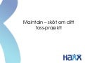 Foss sthlm maintain foss