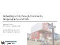 Rebuilding a City through Community Participation, Neogeography and GIS