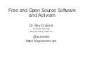 FOSS and activism