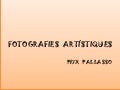 Fotografies  artístiques peix pallasso