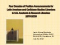 Four Decades of Position Announcements  for  Latin American and Caribbean Studies Librarians  in U.S. Academic & Research Libraries:  1970-2009