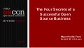 Four Secrets of a Successful Open Source business