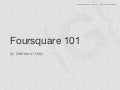Foursquare 101