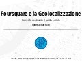 Foursquare e Geolocal - @tommaso - Evoluzione del turismo