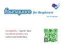 Foursquare for beginners
