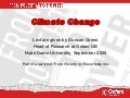 Climate Change, From Poverty to Power Lecture