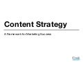 Content Strategy: A Framework for Marketing Success