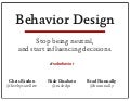 Framing Behavior Design
