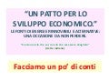 Un patto per lo sviluppo economico