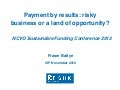 Fraser Battye - Assessing risks and Payment by Results