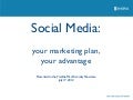 Social Media - your marketing plan, your advantage