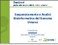 Sequenziamento e analisi bioinformatica del genoma umano