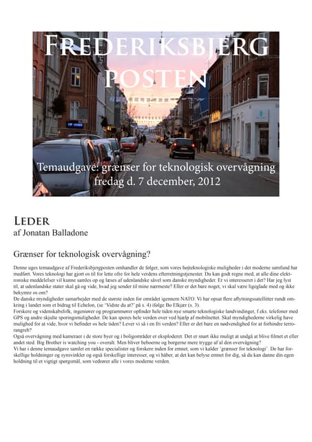 Frederiksbjerg-posten