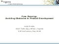Free Running: Avoiding Obstacles in Product Development