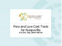 Free and low cost tools for nonprofits