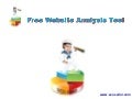Free website analysis tool