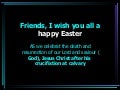 Friends, i wish you all a happy easter