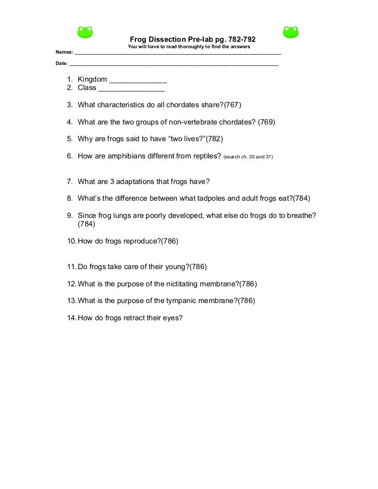 Worksheet Biology Worksheets With Answers frog dissection worksheet 2