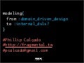 From Domain-Driven Design to internal Domain-Specific Languages?