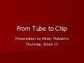 From Tube to Chip: Early Computer History