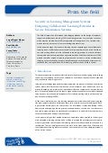 Security in Learning Management Systems: Designing Collaborative Learning Activities in Secure Information Systems