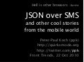 JSON over SMS