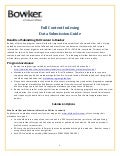 Data Submission Guide:  Full Content Indexing