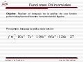 Funcion polinomial
