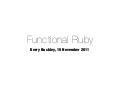 Functional ruby