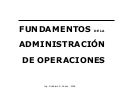 Administración De Operaciones