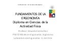 Fundamentos De La Ergonomia